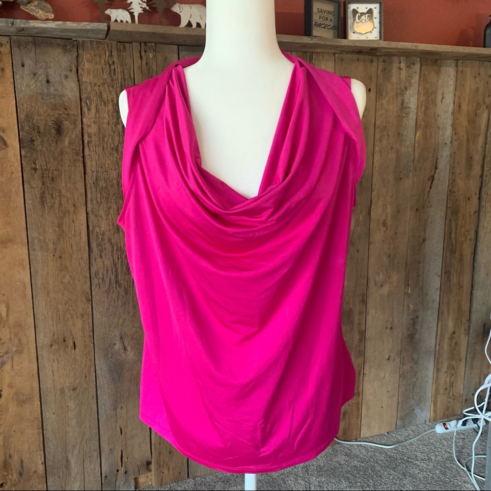 Jones Studio 1X Pink Work Tank